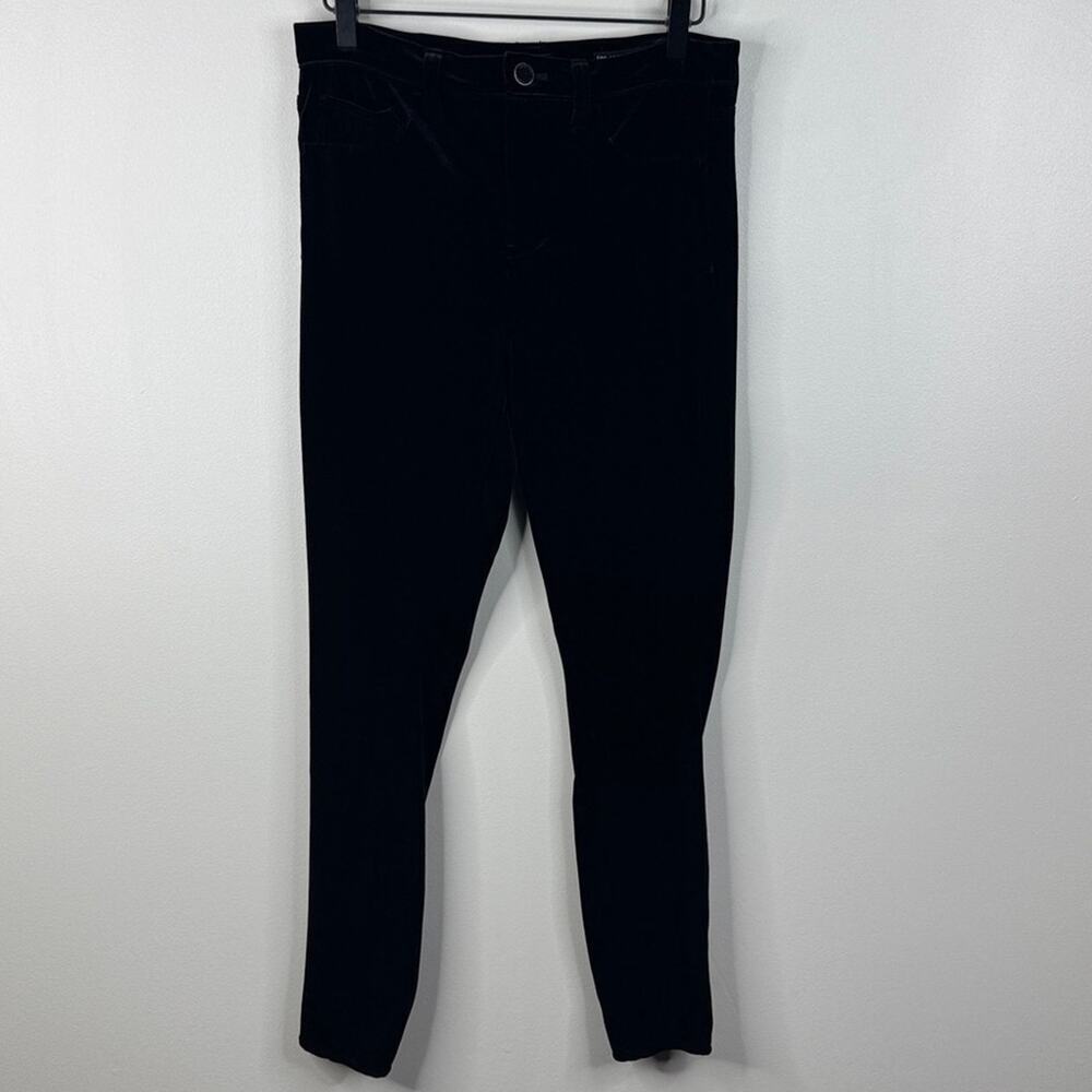 Blank NYC The Great Jones Black Velvet Leggings High Rise Skinny Size 29 Luxery